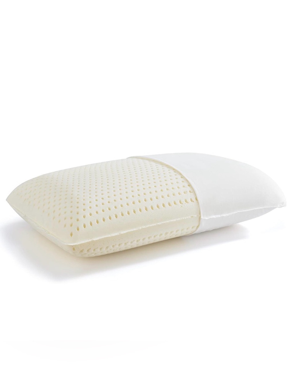 NIB 100% Talaway Natural Latex Pillow-Breathable All Positions Queen Mid Loft